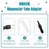 RMA316 Manometer Tube Adapter,Pressure Tube Adapter Fitting,3/16 in. to 5/16