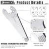 PAYA TOOLS 3" Tapered Universal Sealant Cutter,Oscillating Multi Tool Hook