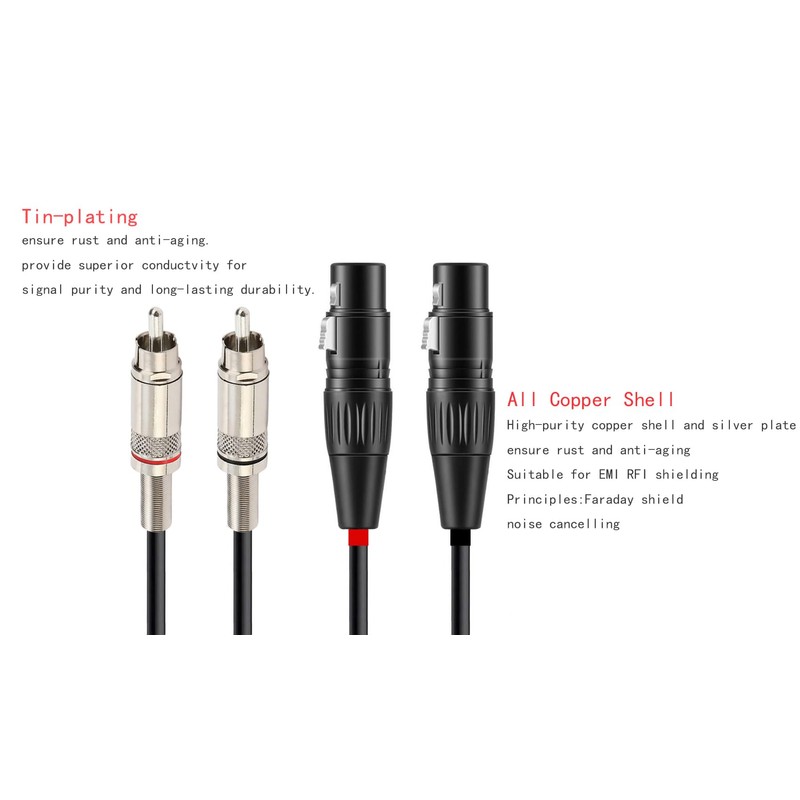 luxferre xlr rca converter cable rca xlr cable rca xlr