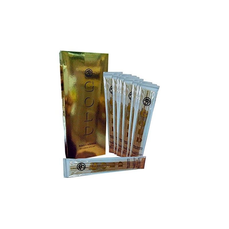 Gold Nag Champa Gold - Incense 25 x 10g BOX