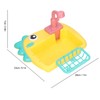 2 in 1 Play Kitchen Sink Toys with Running Water