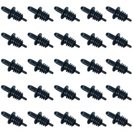 GVK Funnel for Bottles, Pack of 25 – Plastic with Ventilation Pipe – Black