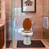 Round Toilet Seat Molded Wood Toilet Seat with Quietly Close