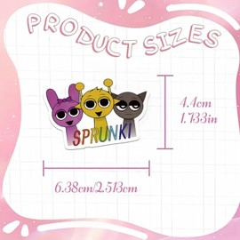 50pcs Spr/unki Stickers,Cartoon Game Theme Sticke/rs,Rhythm Box Puzzle Games Stick/ers,Video Ga/me Stickers for Laptop,Cute Cartoon Scrapbook Stic/kers,Funny Waterproof Stick/er,DIY Suitcase Sti/ckers