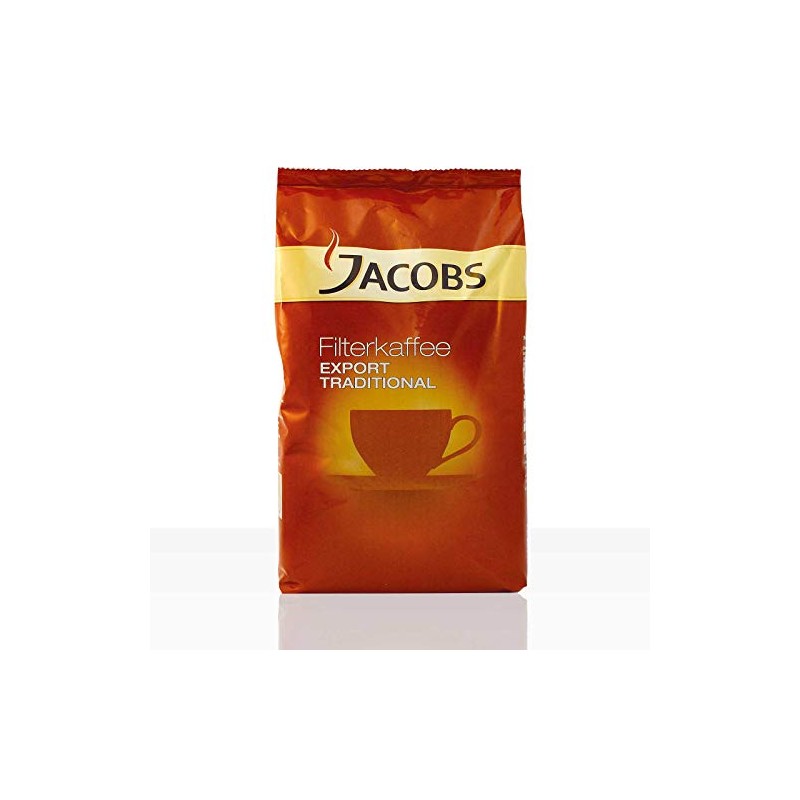 Jacobs Export Traditional Filter Coffee, 1 kg Ground Coffee, Rich