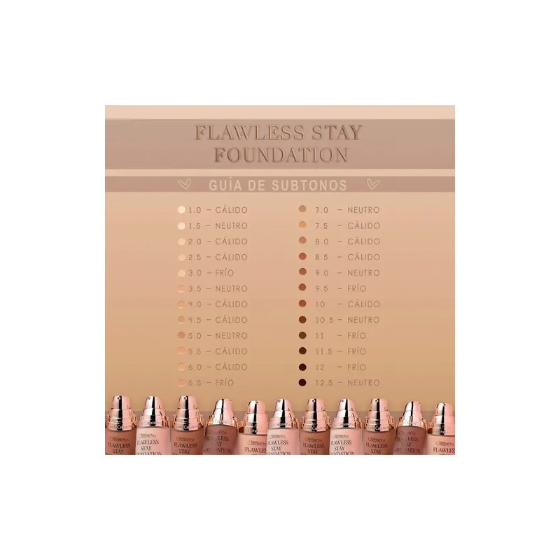 Flawless Stay Base Maquillaje Liquido Beauty Creations Tono FS 4.1