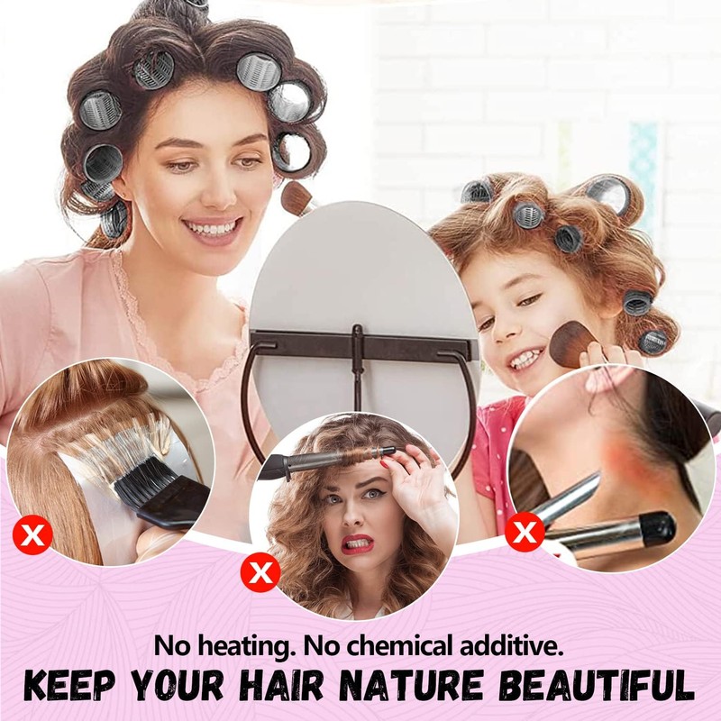 Zajuku Hair Rollers for Long Hair, 32 Pcs Salon Hairdressing