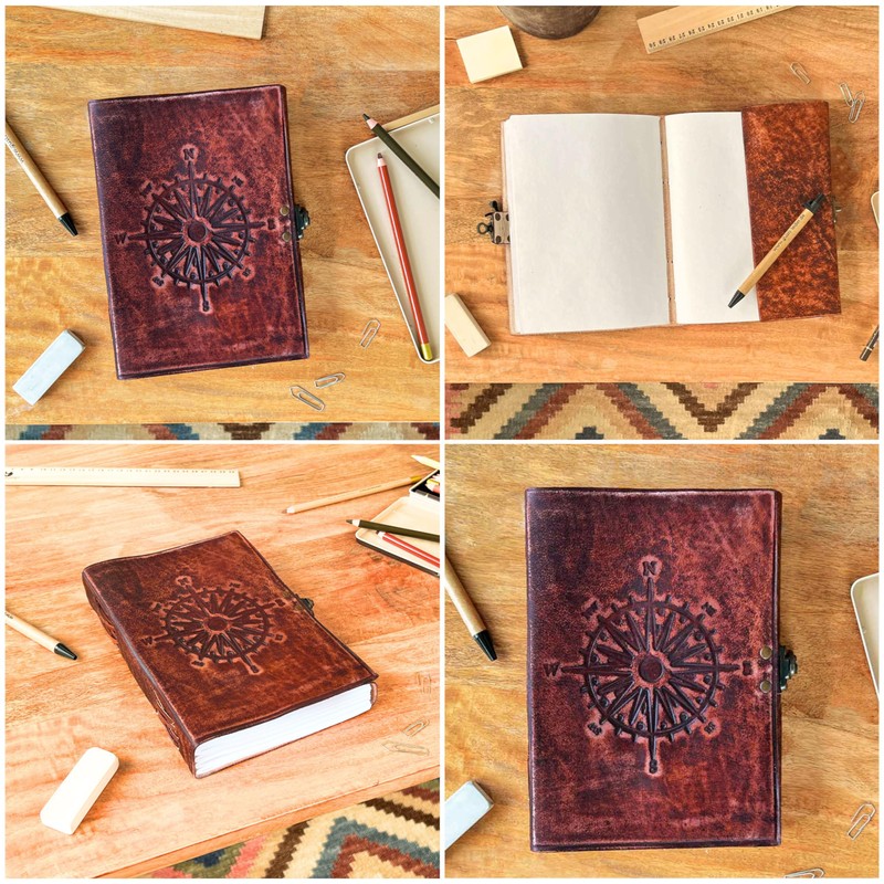 Gusti Leather A5 Leather Notebook Book Diary Sketch Book Photo