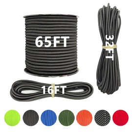 Cuerda elástica de choque de grado marino de 1/4 pulgadas x 32 pies, cuerda elástica para kayak, cuerdas de choque elásticas resistentes para reparar 
