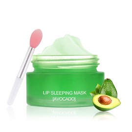 MEICOLY Lip Sleeping Mask,Lip Mask Overnight,Lip Masks,Nourish Hydrating Sleeping Lip Mask,Intense Hydration Night Sleep Lip Mask,Moisturize Lip Balm for Restore,Hydrate Dry Chapped Lips,Avocado,0.7oz