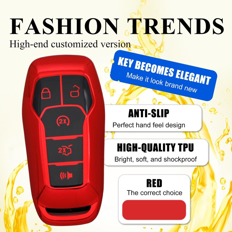 Creativity Advanced soft TPU Key Case Suitable for Ford Escape