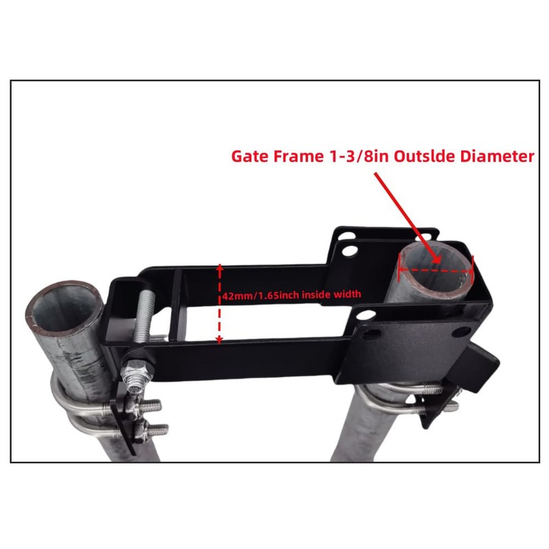 Chain Link Fence Double Gate Latch for 1-3/8" Gate Frame