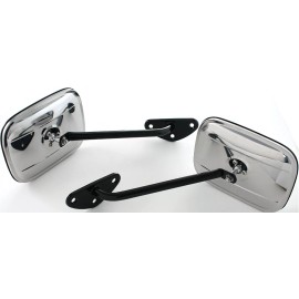 Keypart 67-72 Chevy C/K Truck Driver & Passenger Side View Door Mirrors & Black Arms