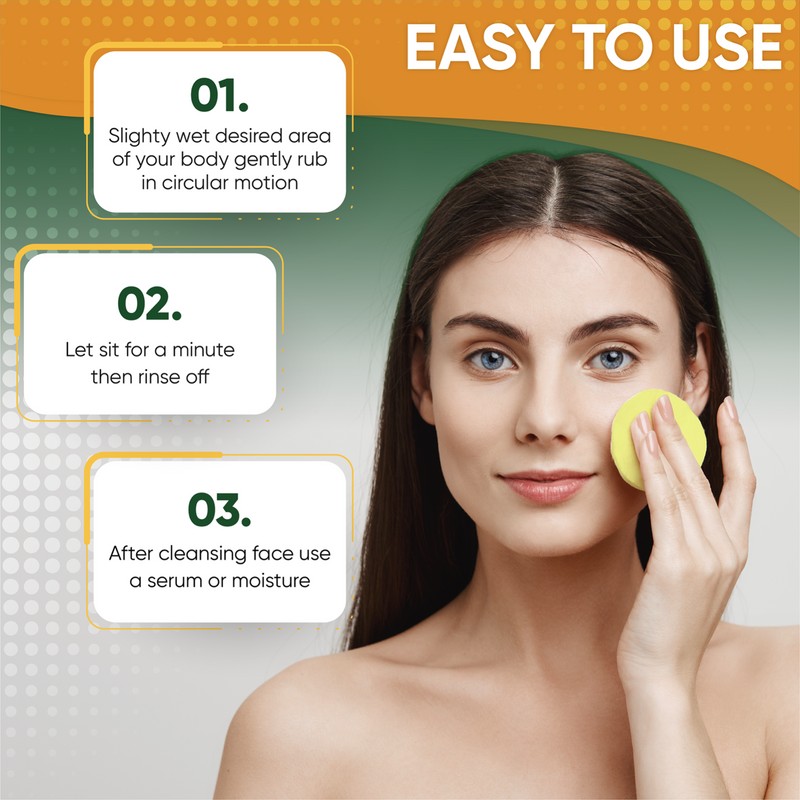 AMVital Kojic Acid and Turmeric Cleansing Pads, Turmeric Cleansing Pads