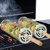Nesting Grill Baskets (2 PCS), 304 Stainless Steel with Removable