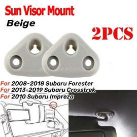 JERBOR 2x For 2008-19 Subaru Forester 2010 Impreza Crosstrek Sun Visor Mount - 3D Grey