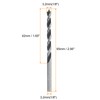 HARFINGTON Brad Point Drill Bits 3.2mm(1/8") Dia Straight Round Shank