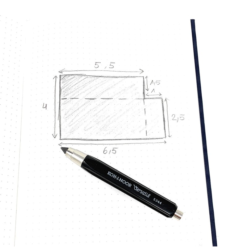 Koh-I-Noor 5344 Mechanical Pencil, Pack of 2, 5.6 mm Diameter,