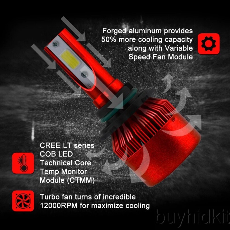 OPT7 JPN 5000K H9 H11 High Power LED Headlight Kit