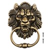 Be In Your Mind Door Knocker 6.2" Tiger Head Antique
