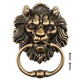 Be In Your Mind Door Knocker 6.2" Tiger Head Antique Bronze Door Knocker Replacement for Entrance Doors