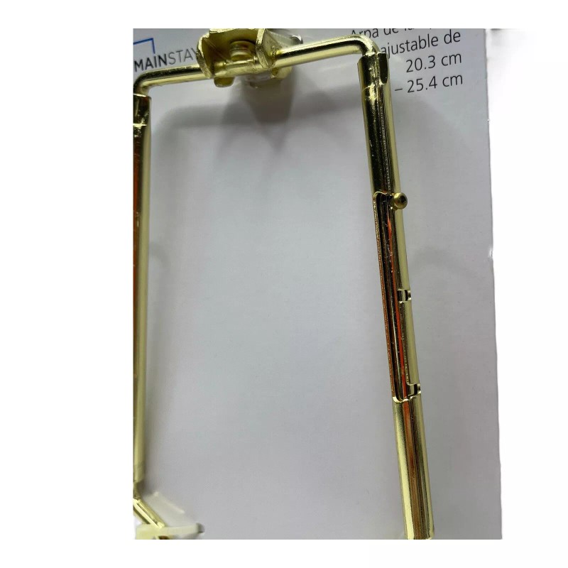 Mainstays Lamp Harp Adjustable 8-10 inch Polished Brass Mainstays Finial