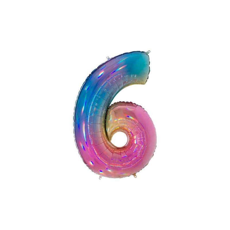 Grabo 690GHS-P Superloon Glitter Holographic Gift Set, Length 40", Silver,