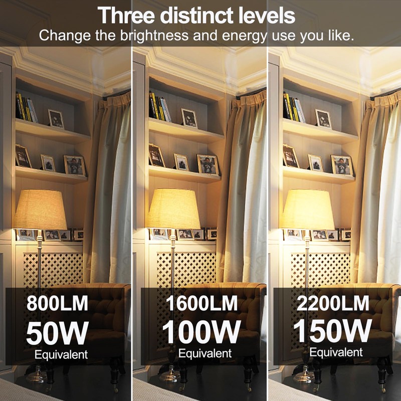 ENERGETIC SMARTER LIGHTING Super Bright 50/100/150W 3-Way A21 LED Light