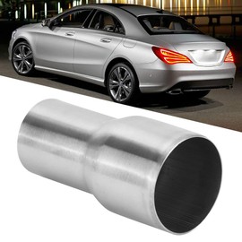 Exhaust Pipe Adapter, Car Exhaust Tip, Universal Stainless Steel Exhaust Pipe Connector, Pipe Adapter, Reducer, Modified Part (51-63 mm)