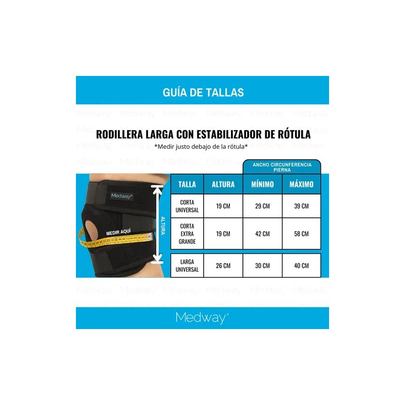 Rodillera Abierta Con Estabilizador De Rótula y Soporte Talla Extra