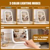 Bearolve Vanity Mirror with Lights, 8"×6" LED Makeup Mirror Built-in