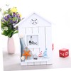 jojofuny 1Pc Wooden House Key Holder Wall Mounted Key Box