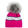 styleBREAKER 04024209 Children's Knitted Bobble Hat with Heart Pattern and