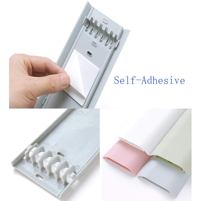 Cable Concealer Cord Cover, Airlxf 2 PCS Self-Adhesive Wall Cable