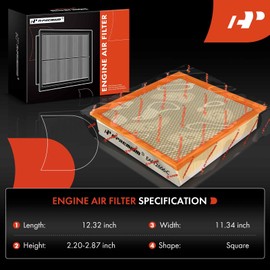 A-Premium Front Engine Air Filter Compatible with Ford F-250 Super Duty 2020-2023, F-350 Super Duty 2020-2023, F-450 Super Duty 2020-2023, F-550 Super Duty 2019-2023, 6.7L