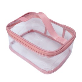 FIYUK Toiletry Bag Makeup Cosmetic Clear Bag Portable Waterproof Transparent Travel Large Storage