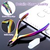 Cuticle Cutter with Cuticle Pusher, 2pcs Premium Stainless Steel Cuticle