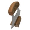 Alaskan Birch Ulu Knife with Bowl 8" set Ocean Collage