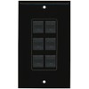 RiteAV Decorative 1 Gang 6 Port Cat5e Ethernet Wall Plate