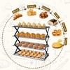 4 Tier Collapsible Cooling Rack, Adjustable Stackable Stainless Steel Baking