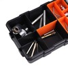 BORDSTRACT Hardware Organizer Box with Dividers, Double Layer Plastic Tools