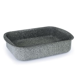 Flonal PIETRA VIVA Non-Stick Baking Pan with Handles/Roasting Pan (Small)