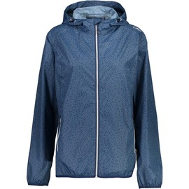 CMP - Giacca Donna con Cappuccio Antipioggia, Blue, M