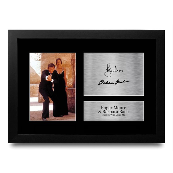 HWC Trading FR A4 Roger Moore & Barbara Bach James