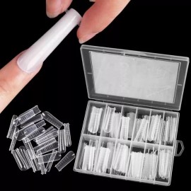 KLZ Tips Molde Dual System Coffin Curva C Xxl Polygel Klz X129.