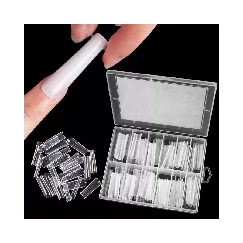 KLZ Tips Molde Dual System Coffin Curva C Xxl Polygel