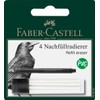 FABER-CASTELL 185697 Replacement Eraser Precision Eraser Pen, 4 Refill Erasers