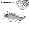 1 Pcs Small Instrument Tray, Stainless Steel Tray, Stainless Steel
