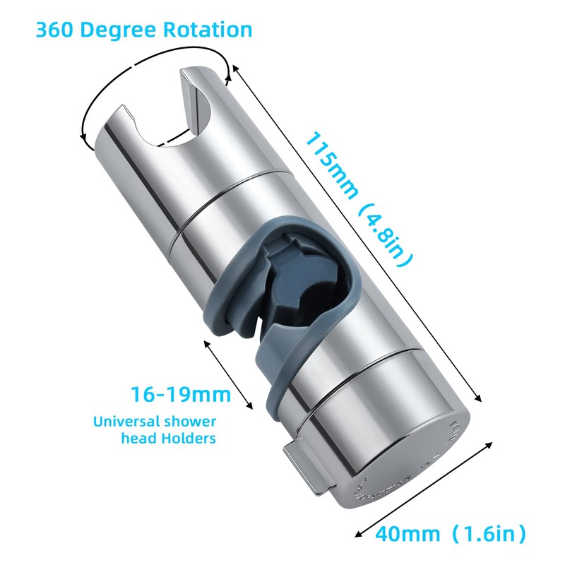 Shower Head Holders, BBLIKE Hand Shower Bracket Replacement 16-19MM Adjustable
