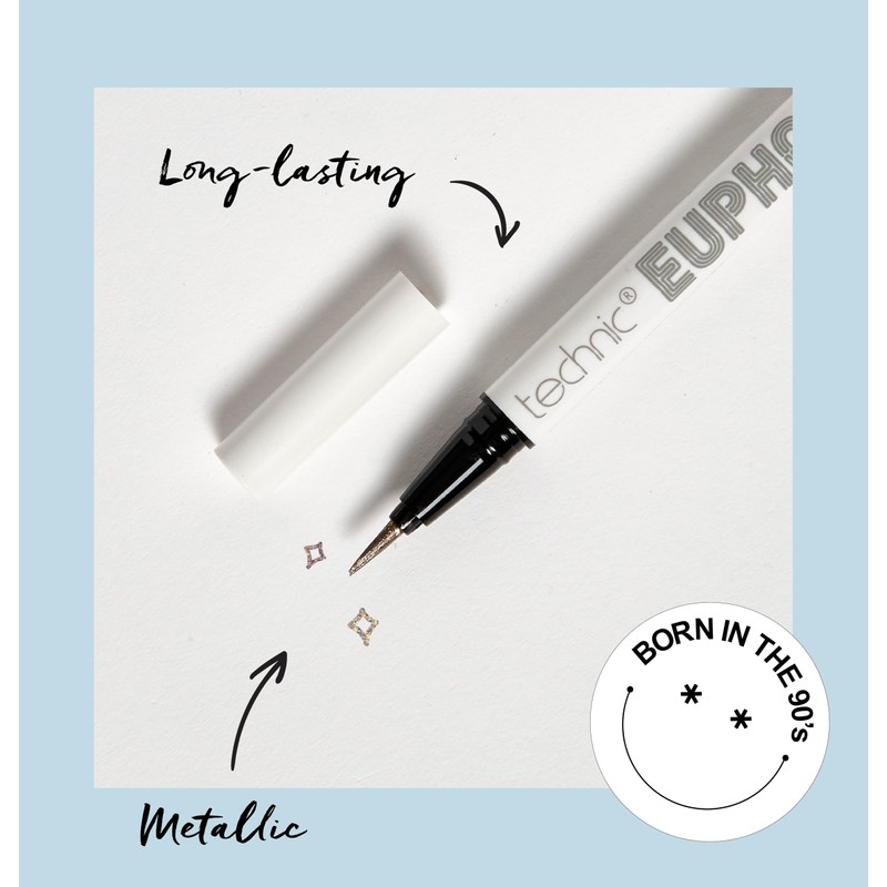 Technic Euphoria Metallic Liquid Liner - Highly Pigmented - Long